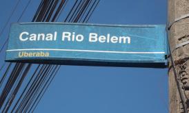 canal belém outra postagem: "Da Nascente a Foz do Belém" z/l uberaba placa rua ctba azul avenida